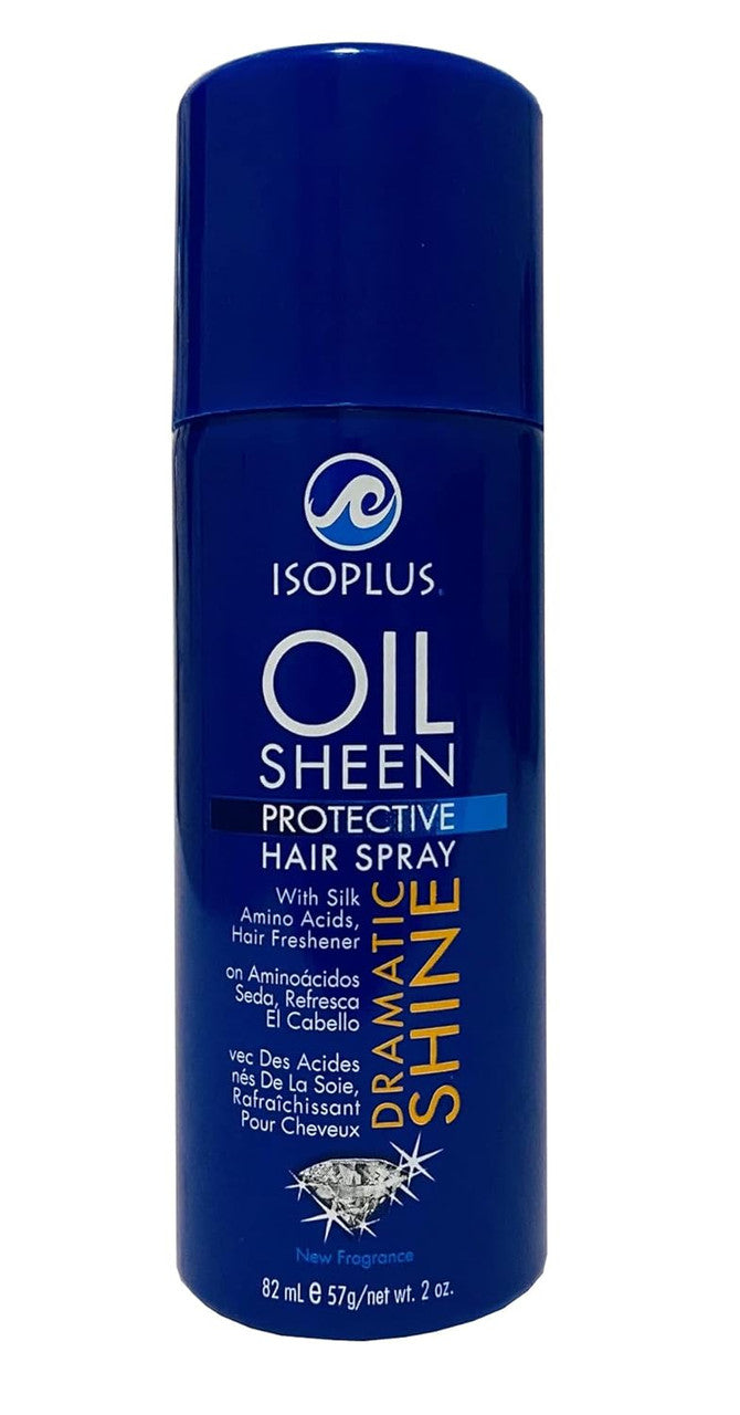 Isoplus Oil Sheen Regular Conditioning Hair Spray, 2 Oz